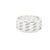 Cartier Cartier Double-C 18k White Gold Band Ring Size 6.75 For Sale - Image 4 of 5