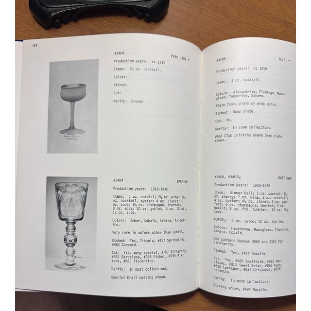 Paper 1976 Heisey Stemware Hardcover Book For Sale - Image 7 of 8