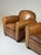 Set of 2 bart van bekhoven club chairs. A pair of very beautiful, gigantic club chairs/armchairs. Upholstered in high-...