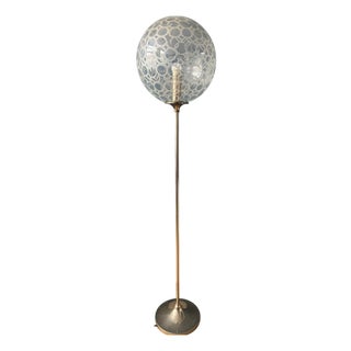 Vintage Glass Floor Lamp by Doria Leuchten For Sale