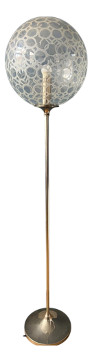 Vintage Glass Floor Lamp by Doria Leuchten