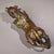 Early 20th Century Antique Gilt Bronze Mythical Beast Sculpture – 9.4" Gold Inlaid Guardian Figure For Sale - Image 5 of 9