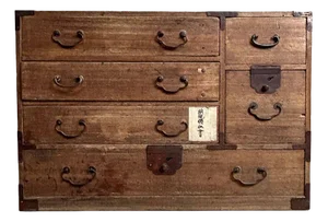 Small Japanese Tansu Drawer Chest, Taishō Period., 1920s