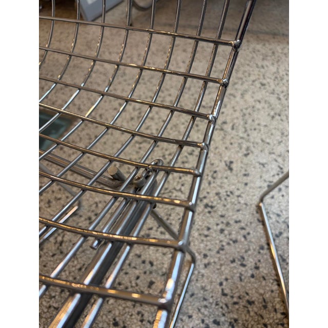 Chrome-Plated Side Chairs by Harry Bertoia for Knoll, 1970s, Set of 4 For Sale - Image 14 of 18
