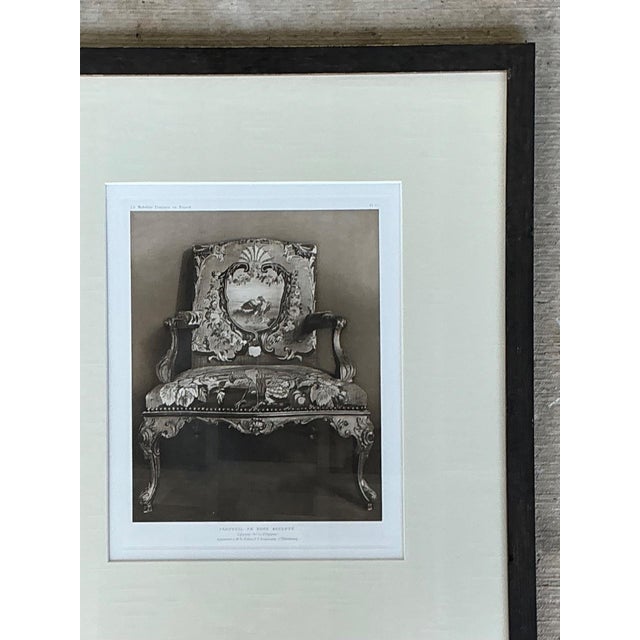 French Framed Antique French Chair Print For Sale - Image 3 of 18