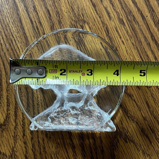 Victor Trabucco Buffalo Bison Crystal Figurine Statue Signed Art Glass Sculpture For Sale - Image 11 of 15