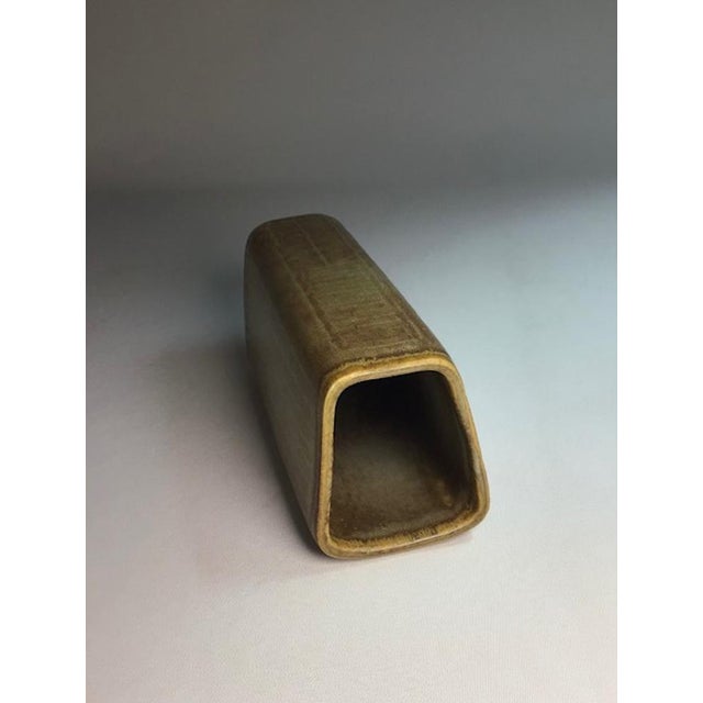 1950s Brown Stoneware Vase by Gunnar Nylund for Rörstrand, 1950s For Sale - Image 5 of 10