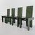 Vintage English Green Lacquered Chairs by Carlo Scarpa for Gavina, 1970s, Set of 4, in Flawless conditions. Designed 1970...