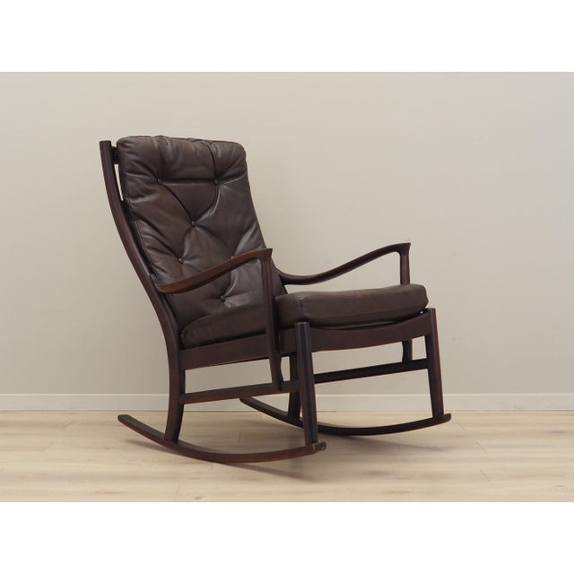 Vintage Danish Beech Rocking Chair, 1980s For Sale - Image 9 of 18