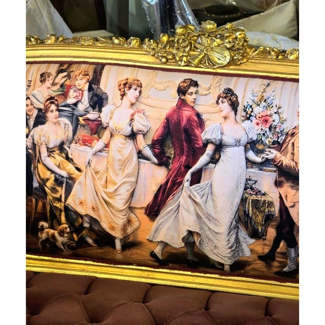 An extraordinary statement piece inspired by the elegance of the French Louis XV period, this grand sofa combines...
