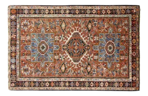 1920s Antique Persian Heriz Karaja Rug