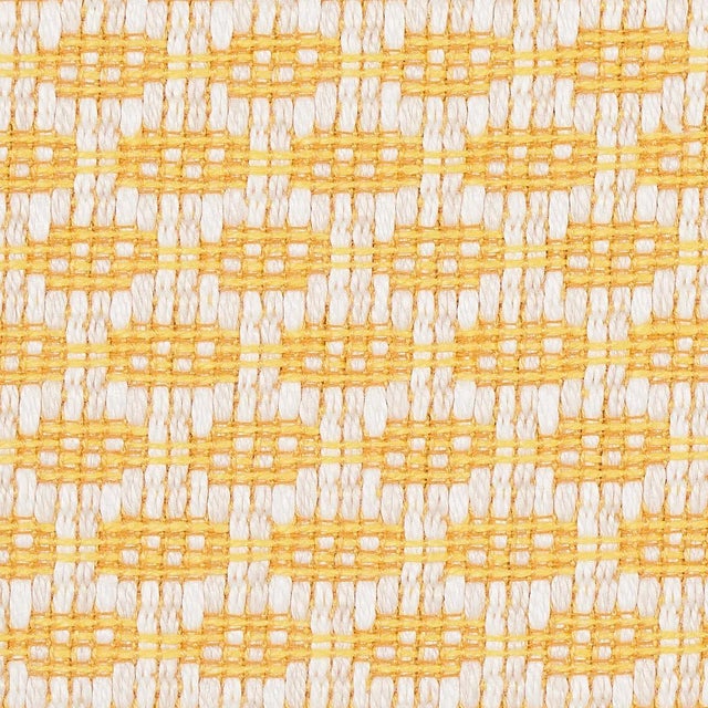 Sample - Schumacher Hickox Indoor/Outdoor Fabric in Yellow For Sale