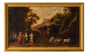 Rosa Da Tivoli, Pastoral Scene in the Roman Countryside, Late 17th Century, Oil Painting