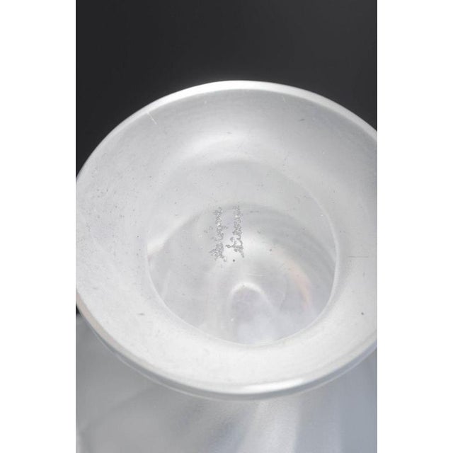 Frosted Crystal Vase by René Lalique, 1970s For Sale - Image 4 of 5