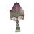 1950s Crystal and Bronze and Marble Lamp With Crystal Lamp Shade For Sale