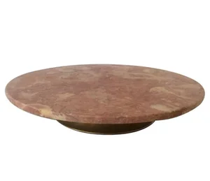 Mid-Century Revolving Marble Cakestand