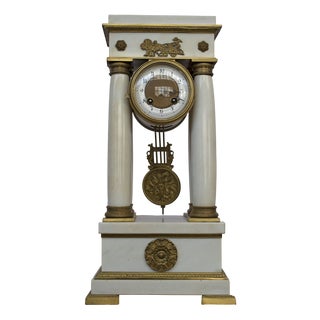 19th Century Empire Pendulum Clock For Sale