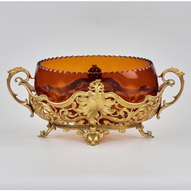 Bronze Jardiniere with Glas For Sale - Image 5 of 5