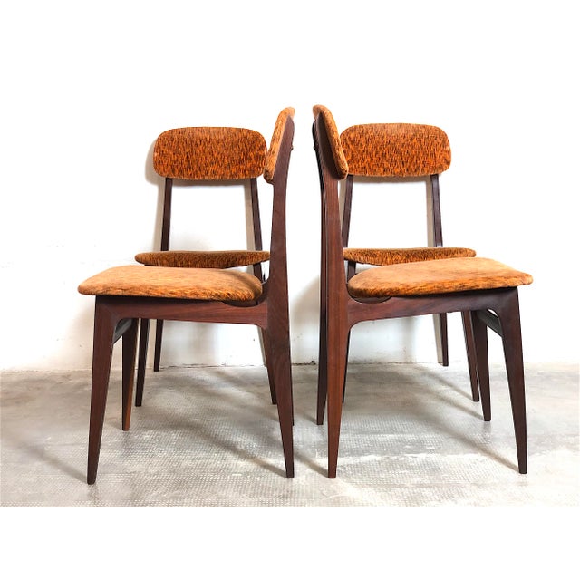 Vintage Italian Teak Chairs, 1960s, Set of 4 For Sale - Image 4 of 18