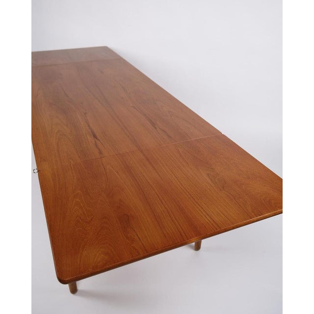 Model AT-305 Desk with Flaps in Teak and Oak by Hans J. Wegner for Andreas Tuck, 1950s For Sale - Image 9 of 13
