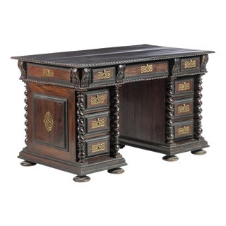 19th Century Mahogany Desk For Sale