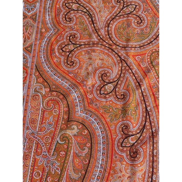 Antique Long Kashmir Shawl, 1890s For Sale - Image 8 of 18
