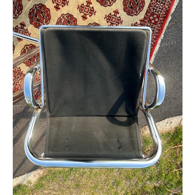 Black Mid Century Modern 1960’s Attributed to Arcadia Stools Designed by Jerry Johnson - Set of 4 For Sale - Image 8 of 12