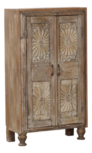 Antique Anglo-Indian Teakwood Small Armoire/Almirah