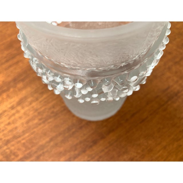 Vintage French Glass Spike Vase, 1970s For Sale - Image 9 of 18