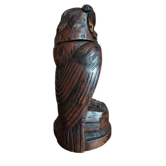 1920s Black Forest Owl Jewelery Box, 1920s For Sale - Image 5 of 8