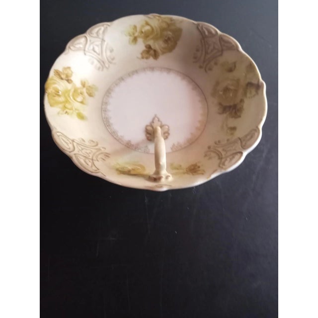 Traditional Vintage 1950s Clarion Pattern Porcelain Nappy Dish For Sale - Image 3 of 8