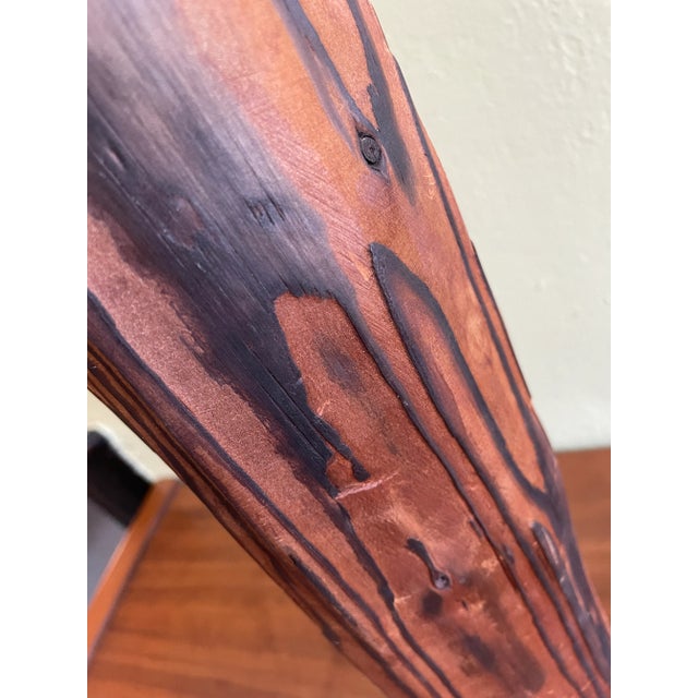 1960s Organic Modern Burnished Wood and Copper Rod Sculpture by Robert Compston For Sale In Chicago - Image 6 of 7