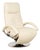 Cream Leather Armchair with Electric Function from Strässle For Sale