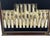 Antique Charles William Fletcher (CWF) Sheffield England dessert / fruit service set, twenty four piece lot. Comprising...