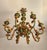 Antique Louis XV Rococo Baroque Florentine Chandelier with Eight Arms Gilded with Gold Leaf, Italy, 1920s For Sale - Image 6 of 18