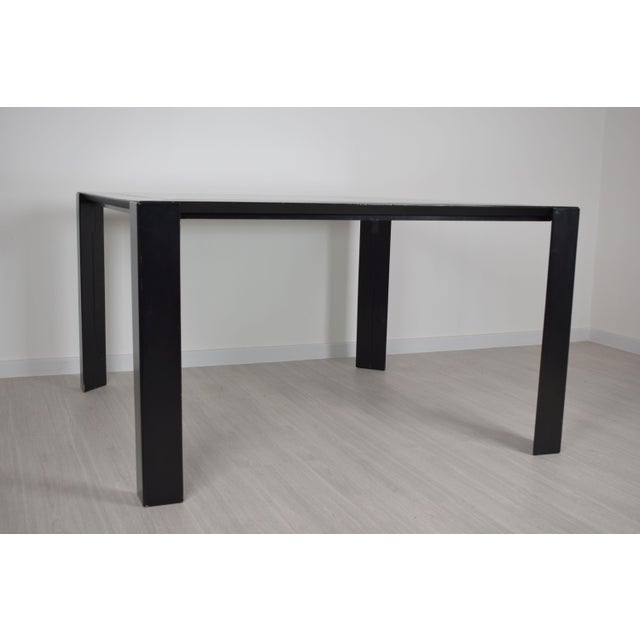 Wood Vintage Glass Table, Italy, 1970 For Sale - Image 7 of 18