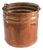 Large Danish Copper Bucket Plant Pot, 1960s For Sale