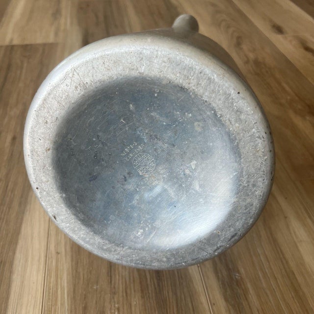 Silver 1930 Vintage Farmhouse Tacuco Wear-Ever Aluminum Milk Dairy Can Pitcher No 578-G For Sale - Image 8 of 9