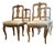 Antique Original Baroque Chairs, Walnut, Circa 1760, Set of 4 For Sale
