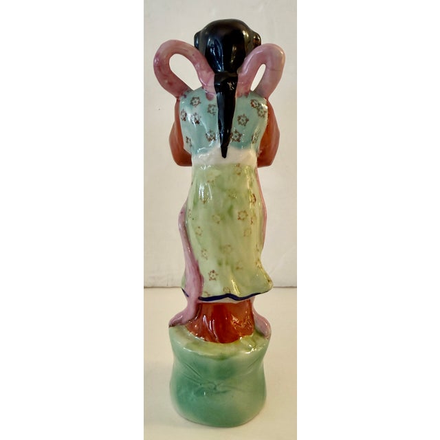 Chinese Famille Rose Porcelain Girl Prosperity Figurine For Sale - Image 4 of 6