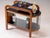 Mid-Century Modern Vintage Art Deco Display Cabinet with Curved Wooden Frame and Glass Doors, 1950s For Sale - Image 3 of 10