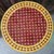 100 % glazed round. Burgundy and yellow Moroccan mosaic table measuring approximately 24″ in diameter. For both indoors...