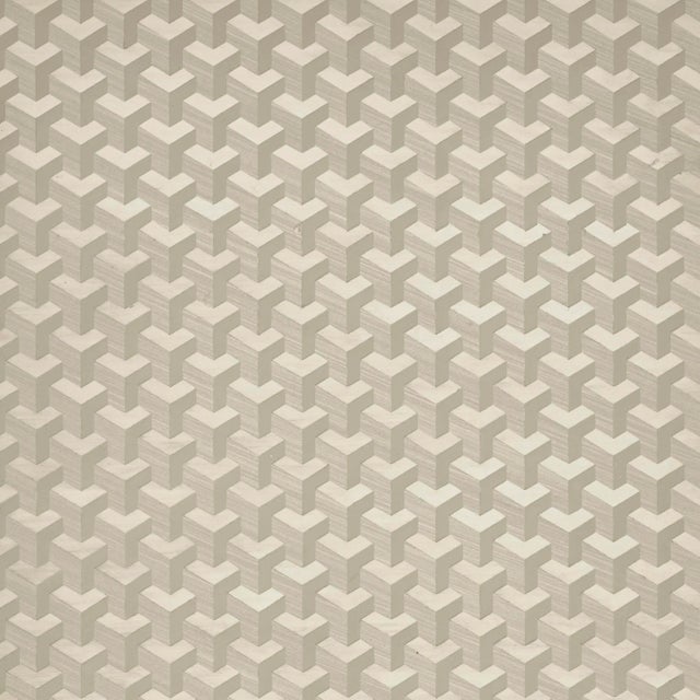 Sample - Schumacher Angolo Wallpaper in Birch For Sale