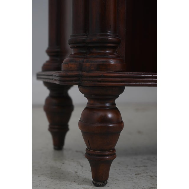 Maitland Smith Mahogany Bookspline Door Bookcase Credenza For Sale - Image 15 of 18