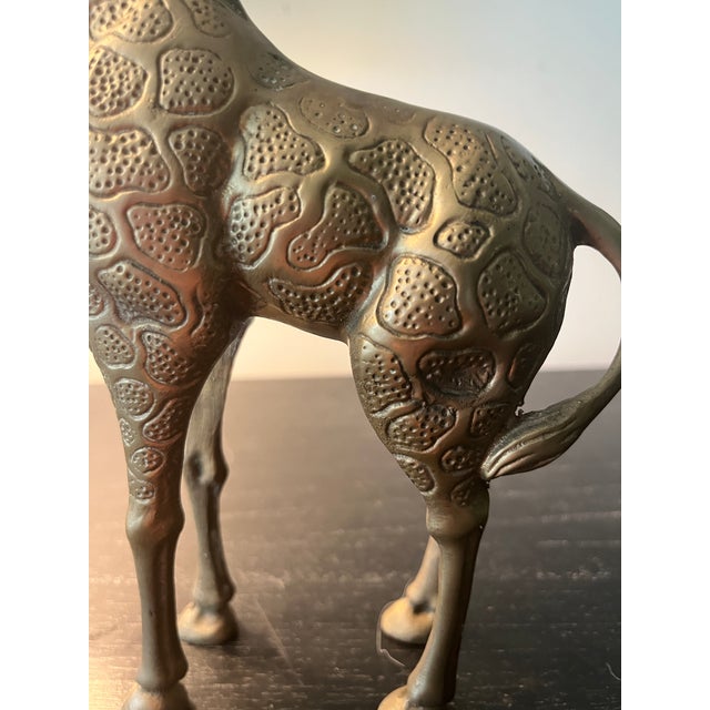 Mid Century Brass Giraffe For Sale In Nashville - Image 6 of 6