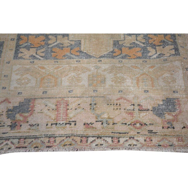 Vintage Turkish Anatolian Hand Knotted Wool Rug, 2'8''x8' For Sale - Image 4 of 5