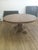 Antique Round Oak Pedestal Dining Table With Claw Feet Dating From the Late 19th to Early 20th Century. For Sale - Image 9 of 14