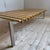 Wood and metal bench with cushions - Denmark 1970