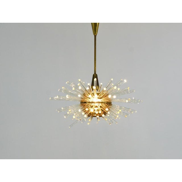 Beautiful Austrian Radiant Mid-Century Space-Age Chandelier, Model “Miracle”, designed by Prof. Friedl Bakalowits and...