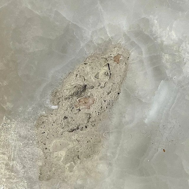 Vintage Carved Onyx Live Edge Bowl For Sale - Image 9 of 12